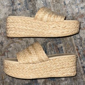 Platform sandals worn twice!